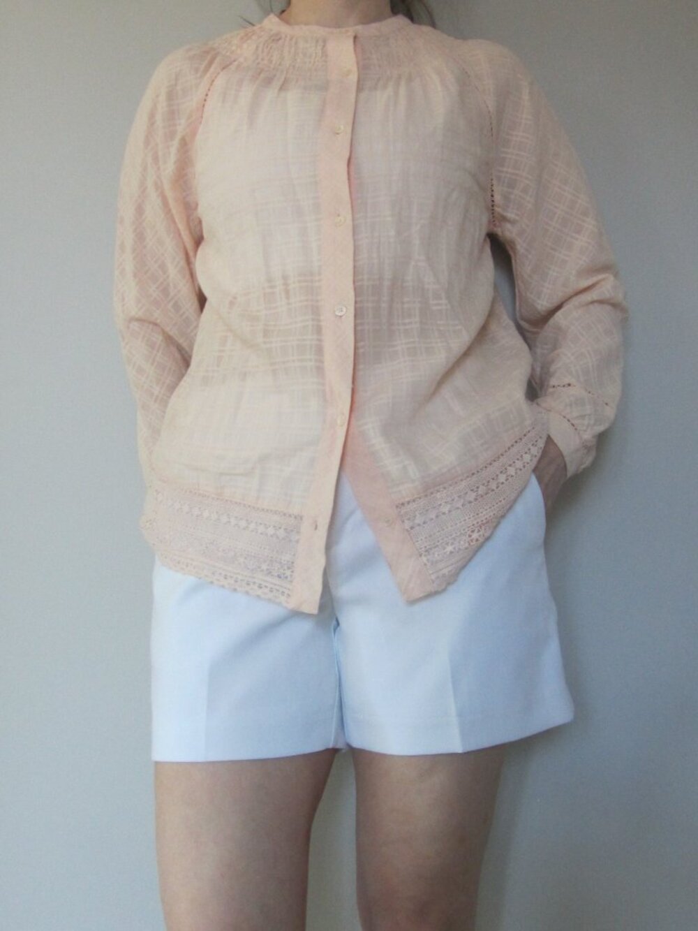 J. Crew light weight Point Sur cotton blouse XS NWT